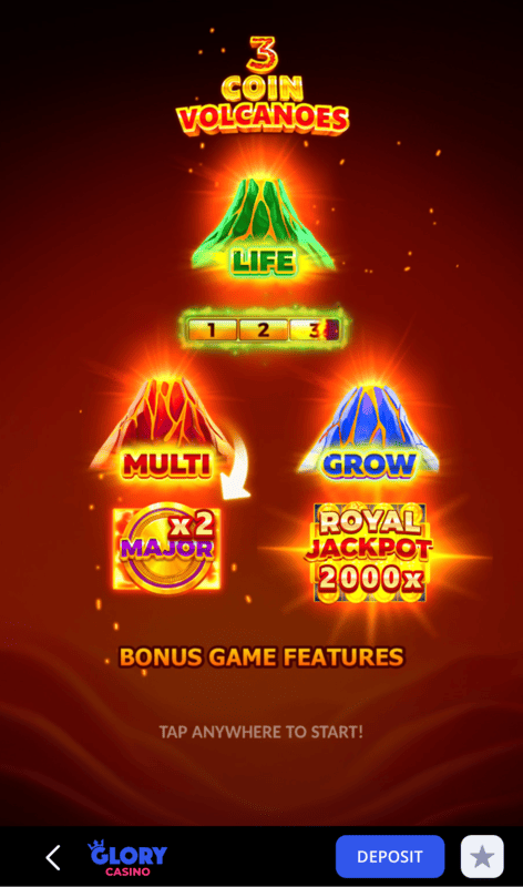 3 Coin Volcanoes – গেম শুরু করুন